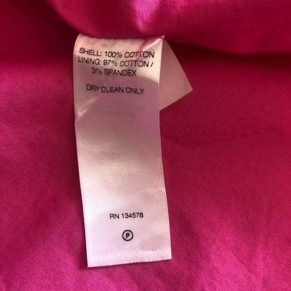 Vineyard Vines Fish Eyelet in Pink Cotton Strapless Fit & Flare Size 4 - Picture 9 of 16